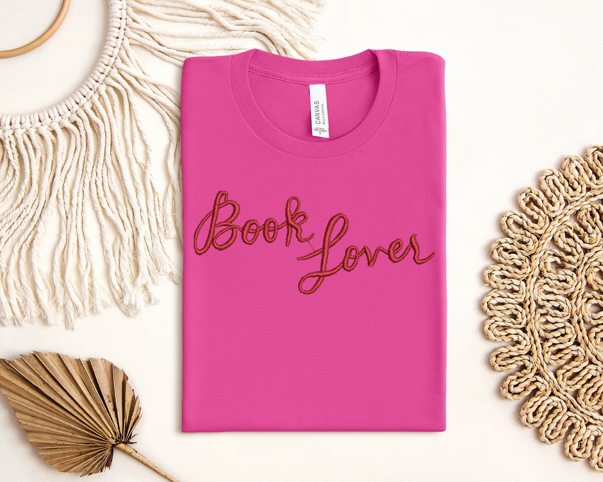 Embroidered Book Lover, Embroidered Reading Shirt, Retro Librarian Shirt, Teacher Appreciation Shirt, School, Book Lover Gift, Bookworm Tee