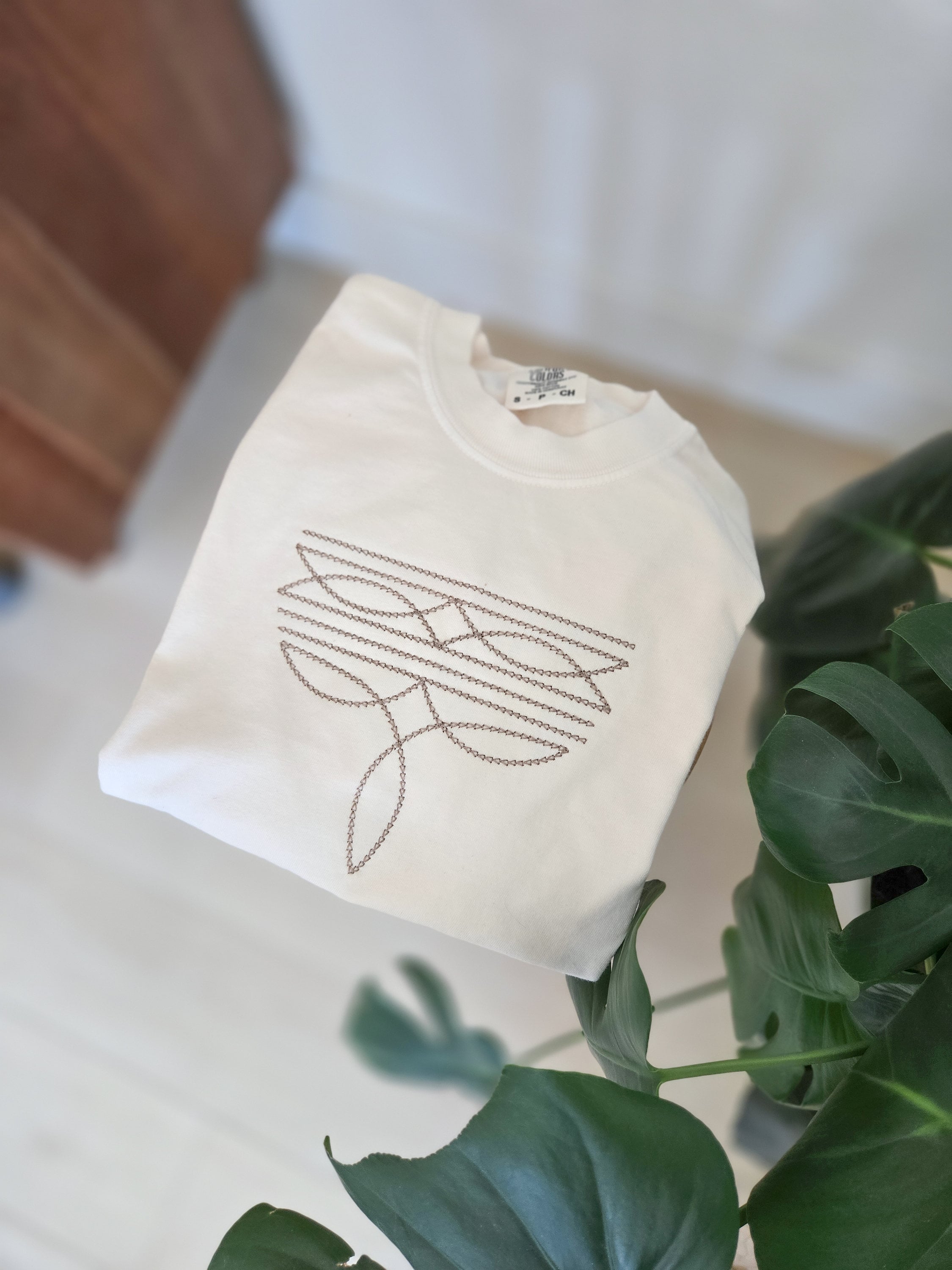 Boot Stitch T Shirt-Country Tee-Custom Comfort Colors T-Shirt-Custom Embroidered-Personalized-Mama-Grandma-Gift for her
