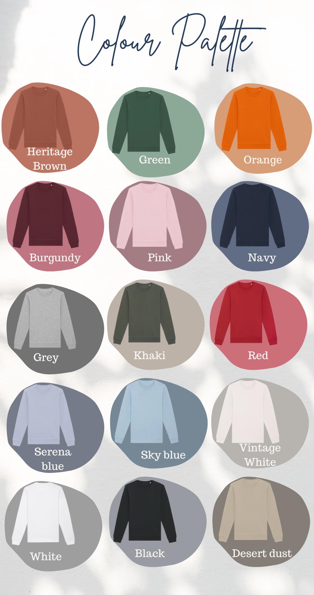 Custom matching sweatshirts for couples gift for couples gift for friends matching crewneck embroidered custom sweatshirts couple hoodie