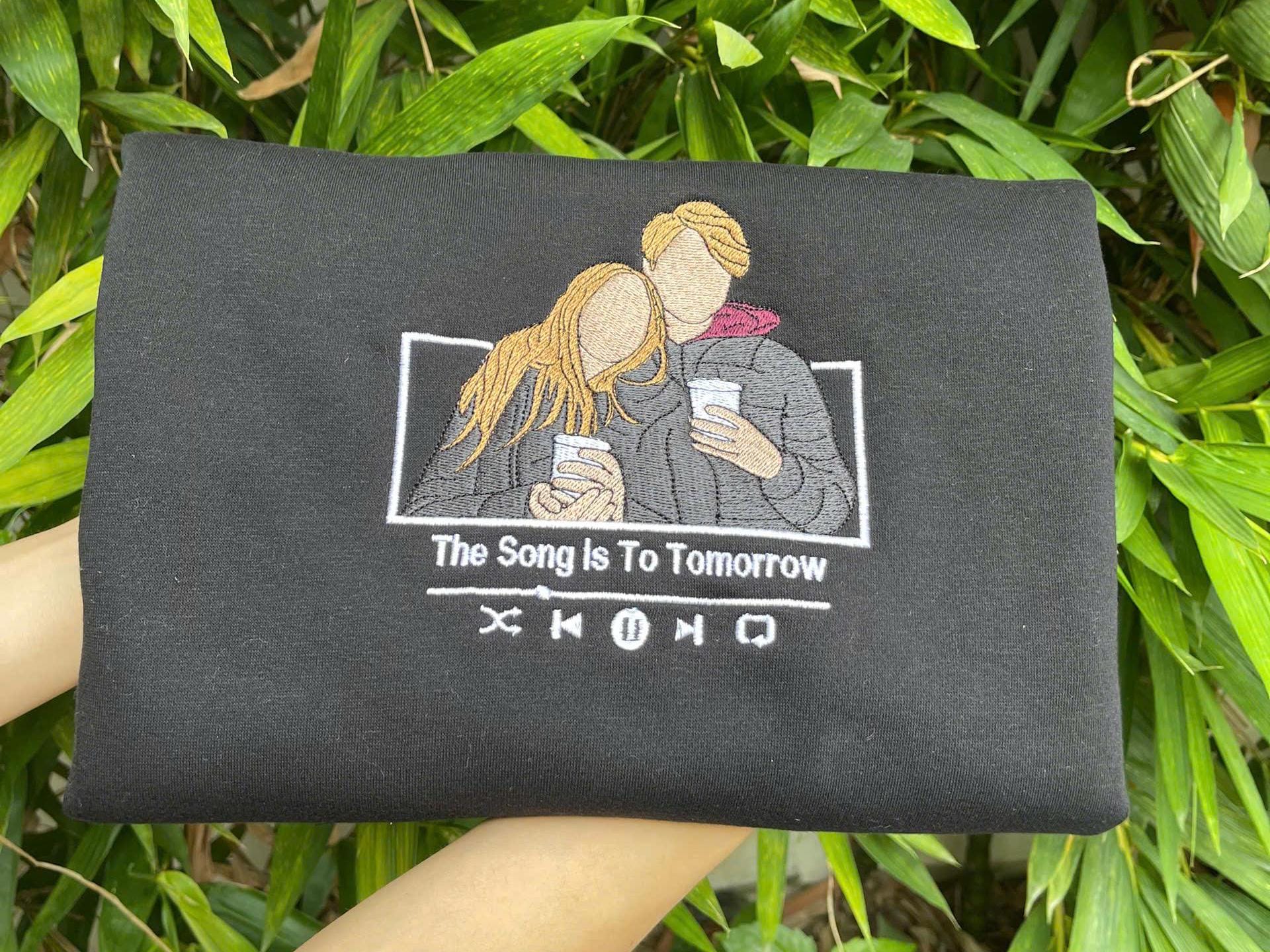 Custom Embroidered Sweatshirt, Custom embroidered photo shirt, custom embroidered tshirt, Custom embroidered photo, couple shirt