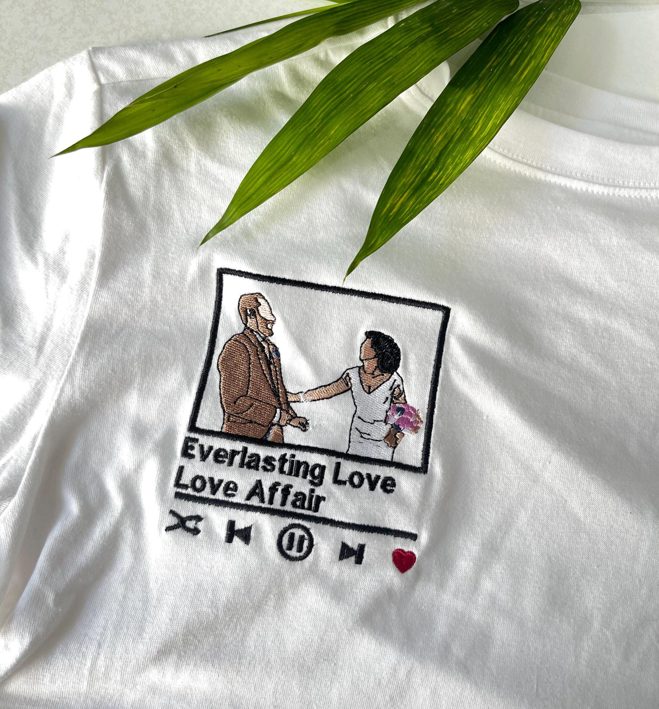 Custom Embroidered Sweatshirt, Custom embroidered photo shirt, custom embroidered tshirt, Custom embroidered photo, couple shirt