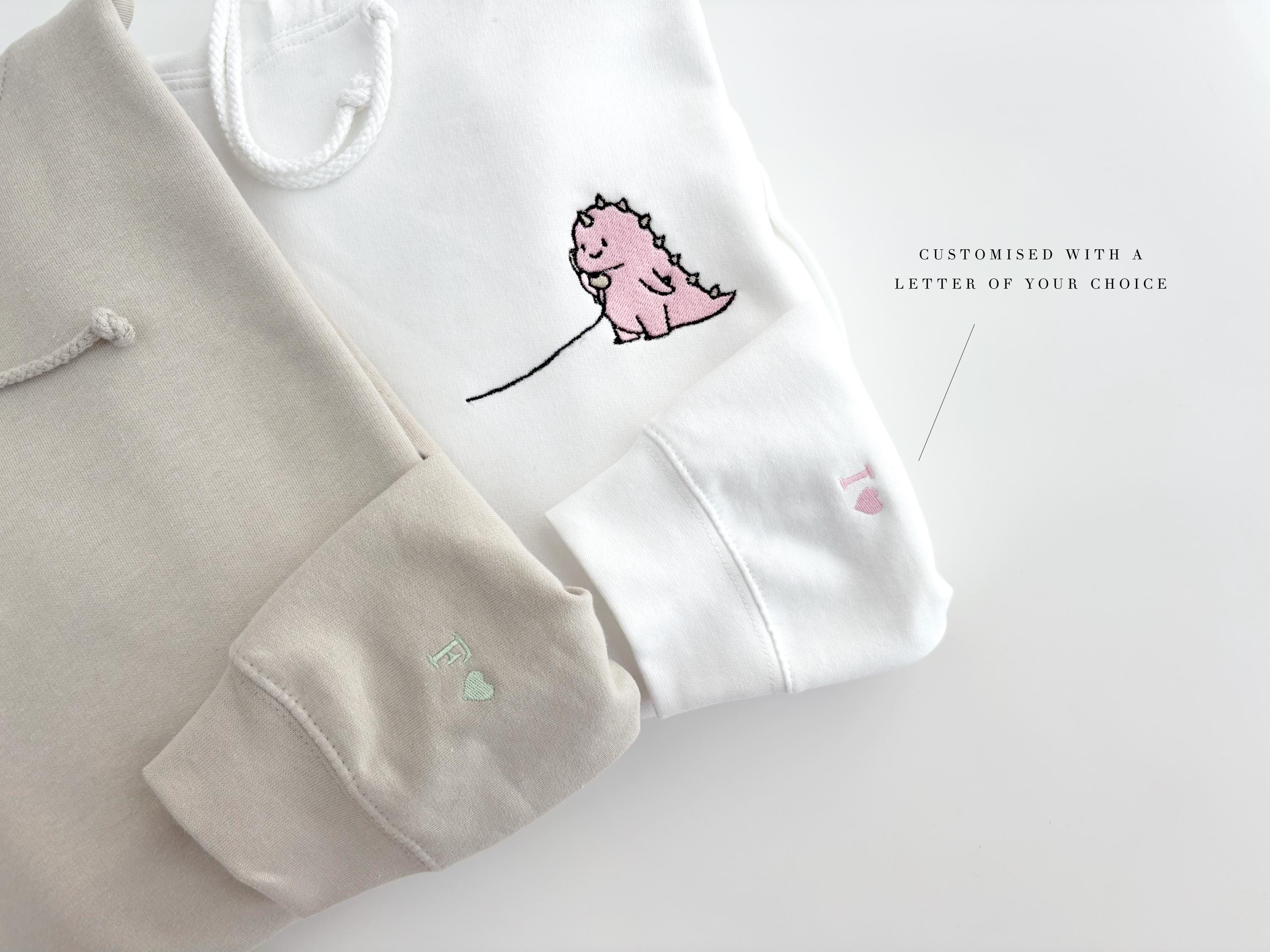 Cute Couples sweatshirt, couples dinosaur hoodie, special boyfriend gift valentines , personalised girlfriend gift husband wife anniversary