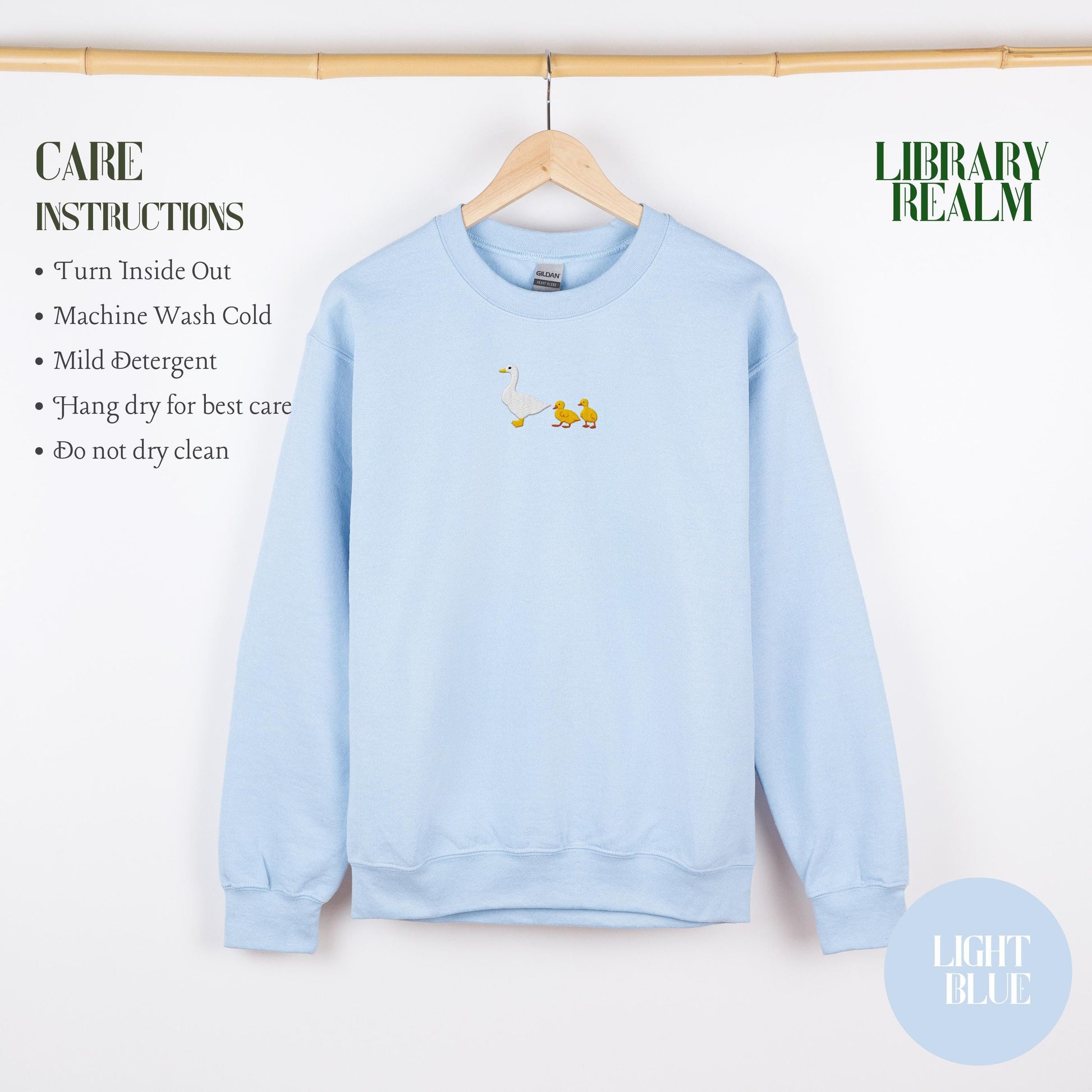 Custom Embroidered Goose Sweatshirt, Custom Names Mama Of Two Crewneck Sweatshirt, Silly Goose Twin Mama, Kids Names On The Sleeve