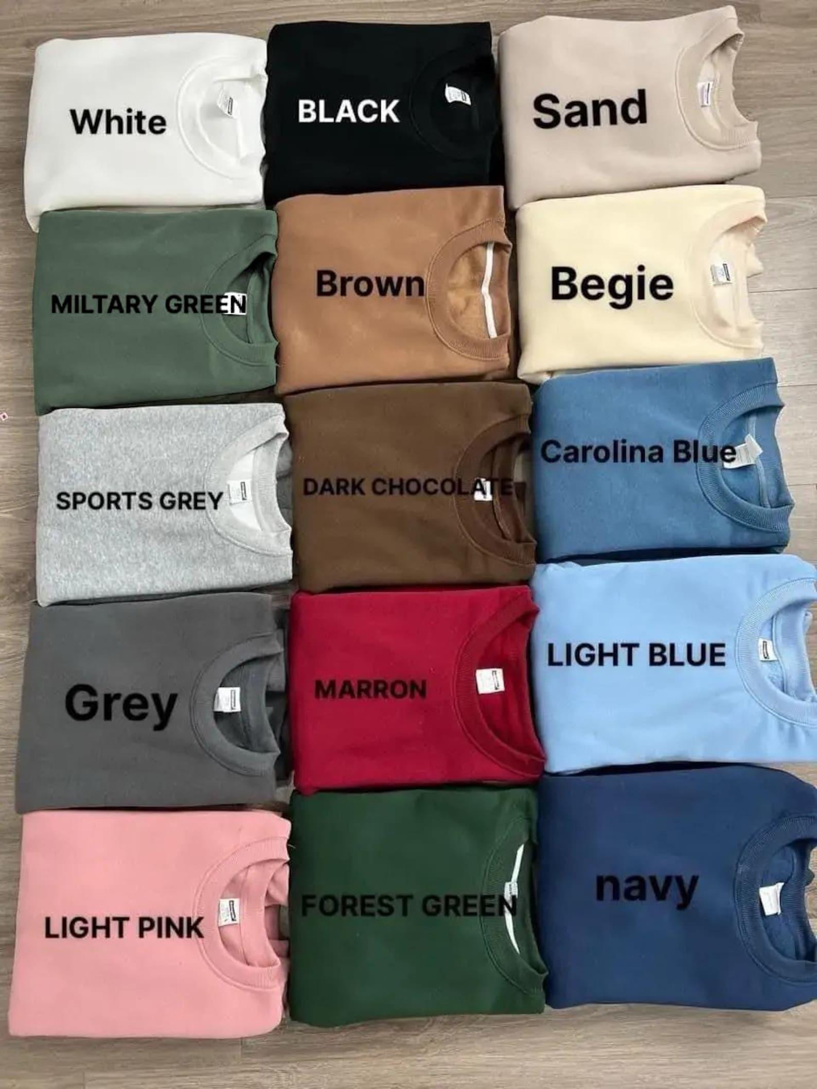 Embroidered Personalized Husband and Wife Matching SweatShirt, Honeymooning T-shirt, Newlyweds, Wedding Gifts, Anniversary Couple Gift