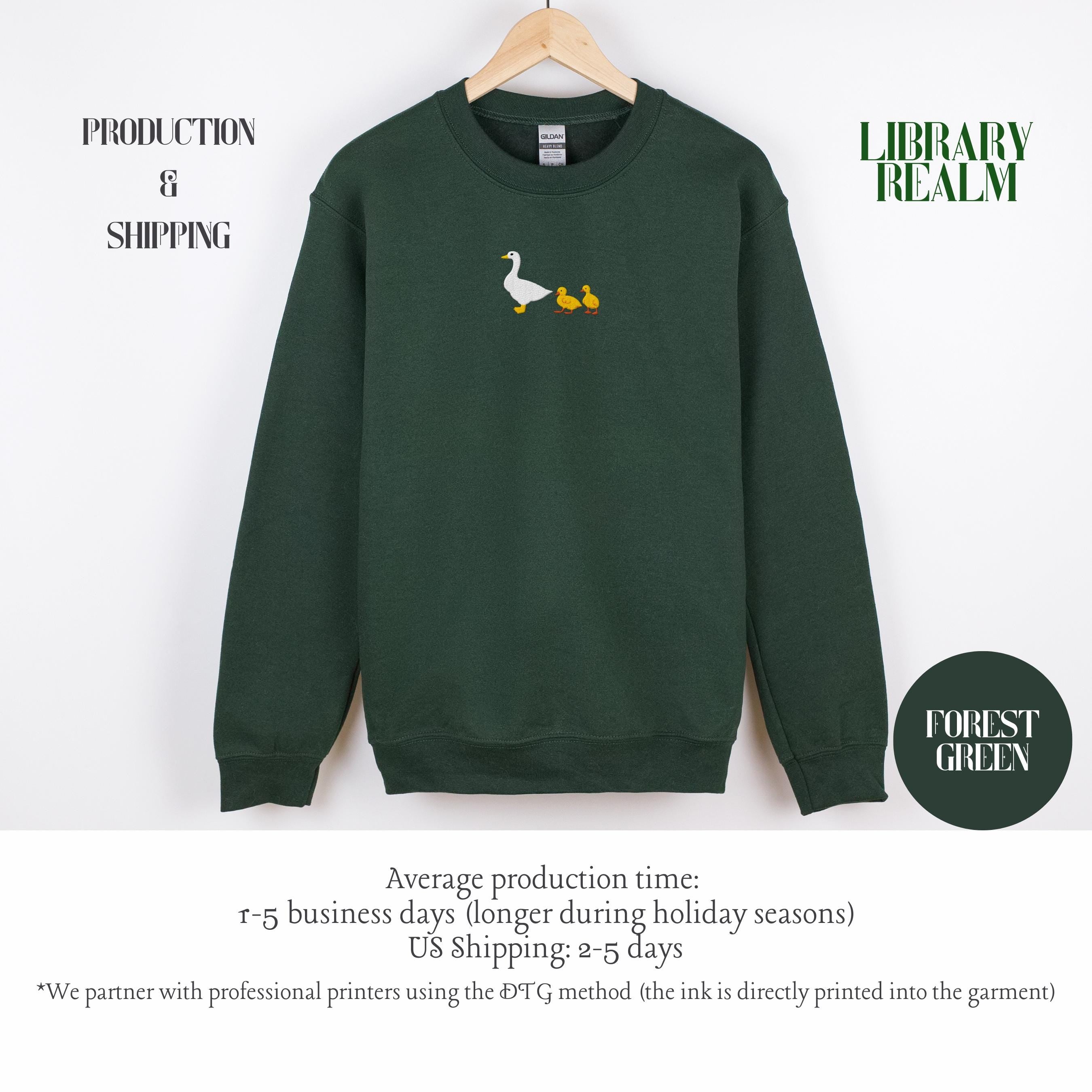 Custom Embroidered Goose Sweatshirt, Custom Names Mama Of Two Crewneck Sweatshirt, Silly Goose Twin Mama, Kids Names On The Sleeve