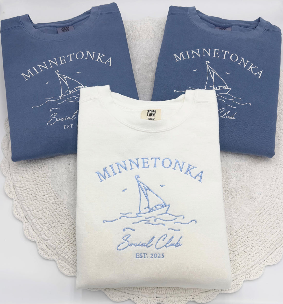 Embroidered Bachelorette Comfort Colors Sweatshirt: Personalized Wedding Favors