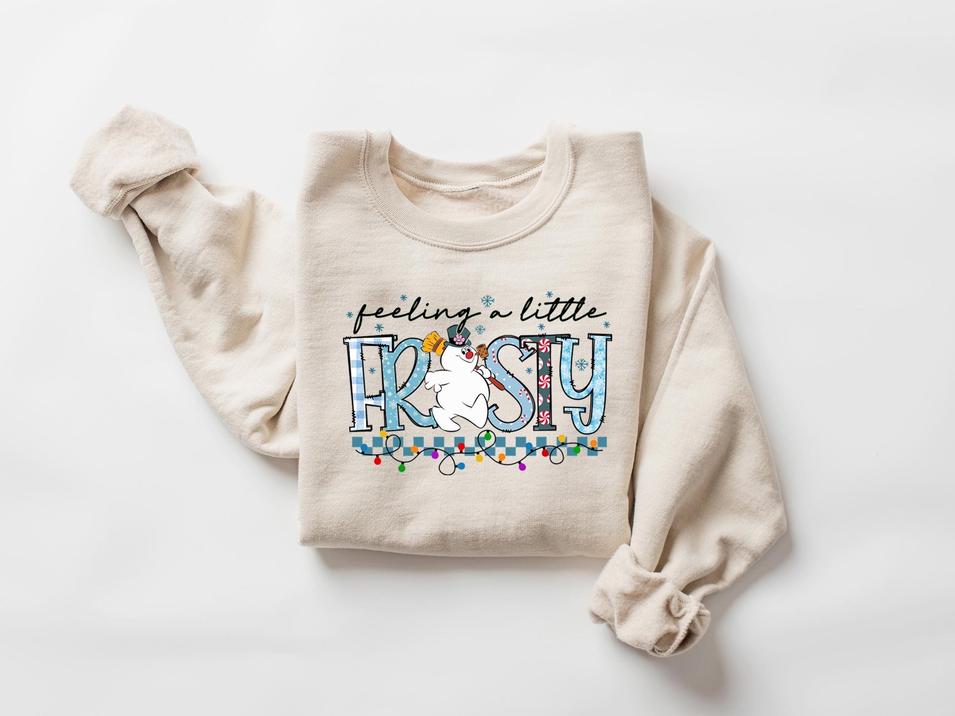 Feeling A Little Frosty Sweatshirt, Xmas Party Sweater, Christmas Snowman Shirt, Christmas Trip Shirt, Winter Holiday T-Shirt
