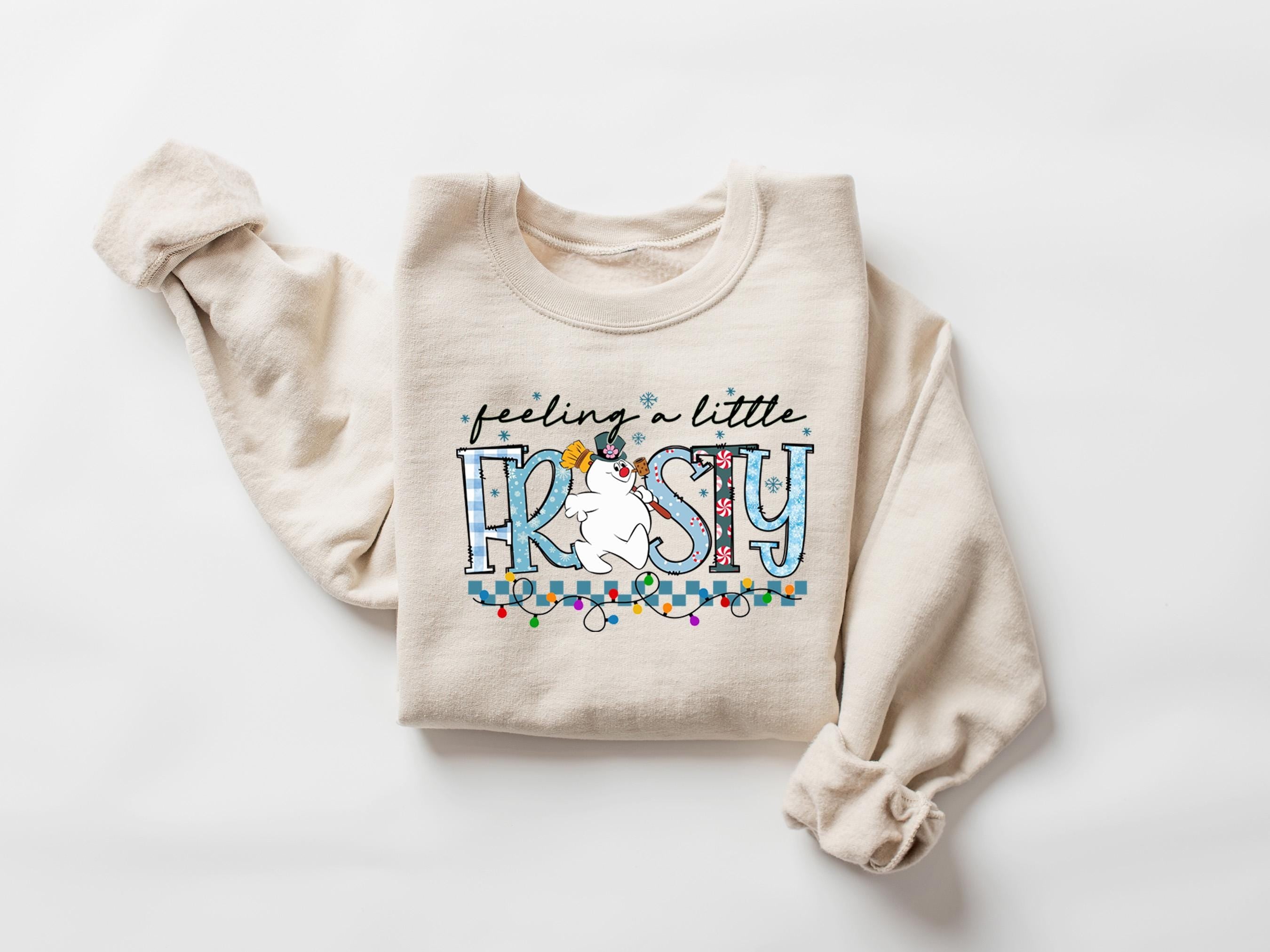 Feeling A Little Frosty Sweatshirt, Xmas Party Sweater, Christmas Snowman Shirt, Christmas Trip Shirt, Winter Holiday T-Shirt