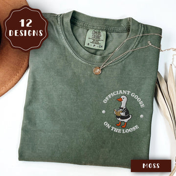 Embroidered Wedding Officiant Goose Shirt, Comfort Colors® Officiant Gift, Officiant Thank You Gifts, Marriage Organizer Minister Tshirt