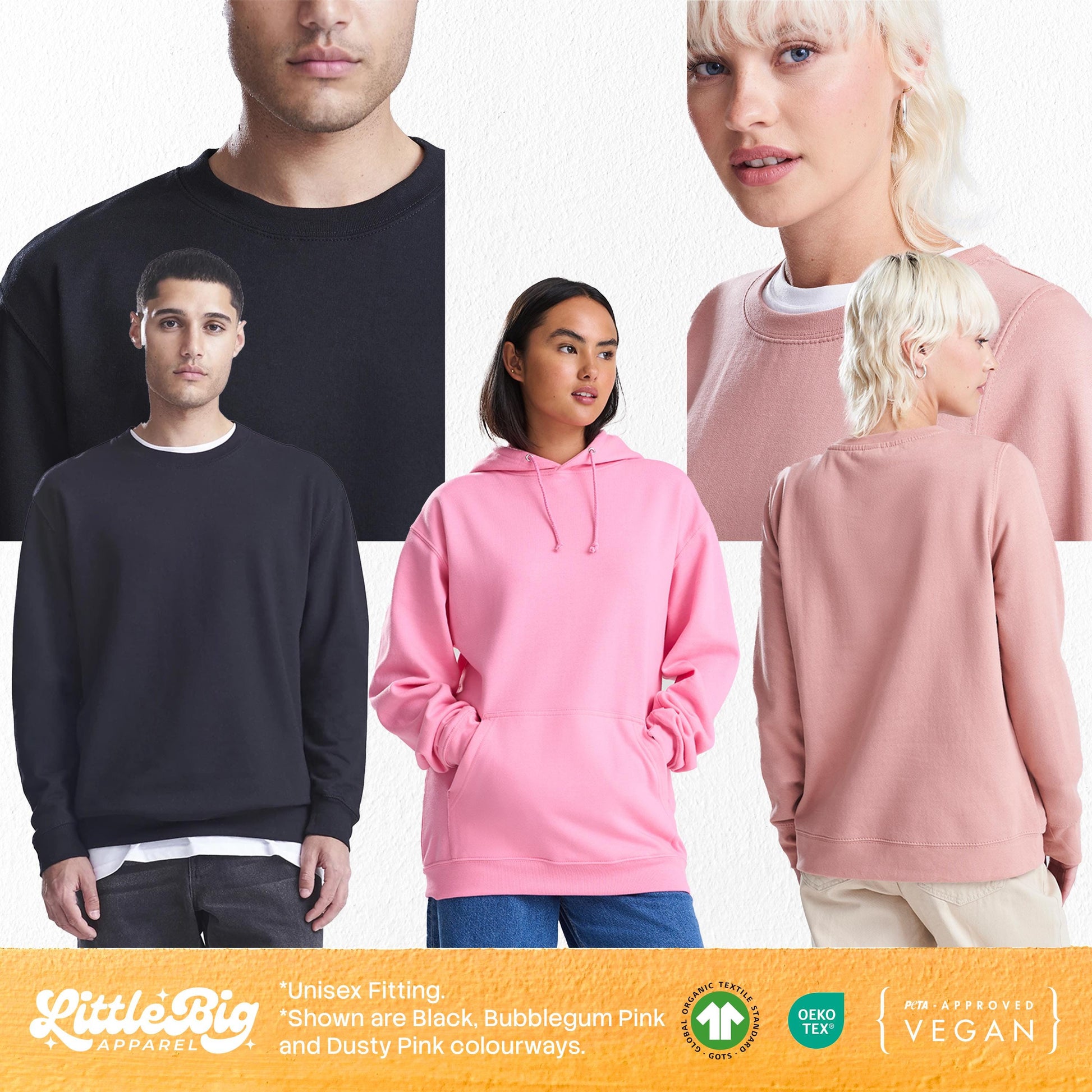Custom Wifey and Hubby Embroidered Sweatshirt Hoodie Matching Valentine Wedding Gifts