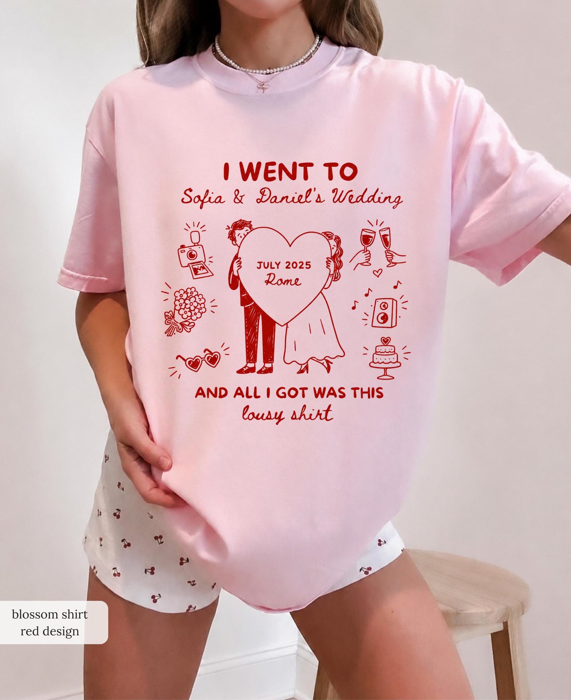 Custom Wedding Shirt, Funny I Got Sauced Tee, Wedding Toss Favor