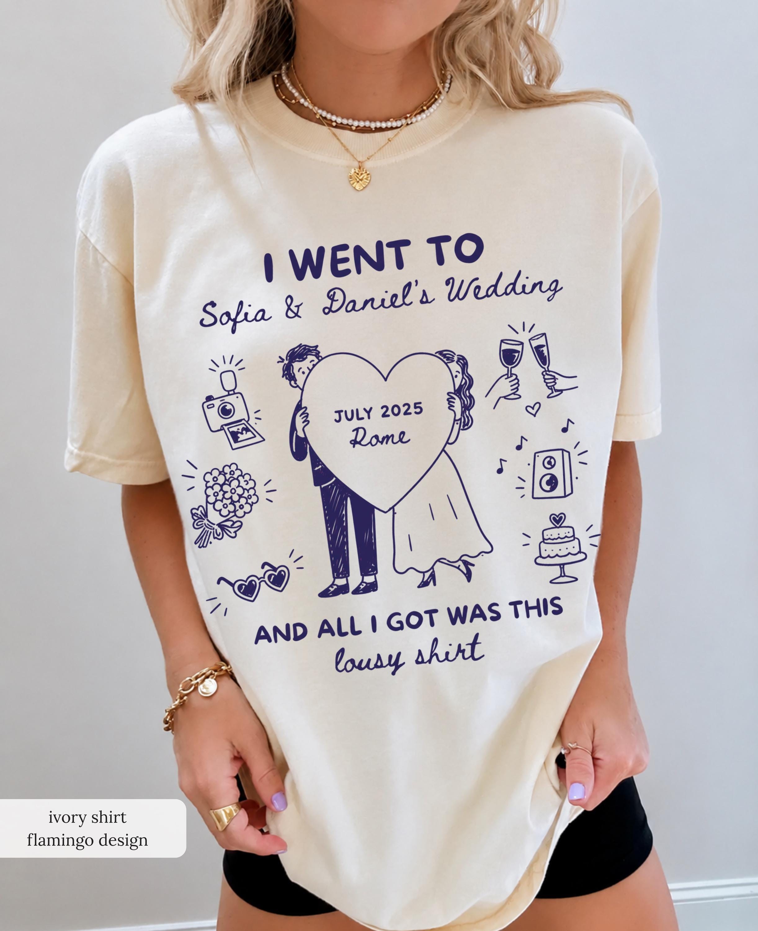 Custom Wedding Shirt, Funny I Got Sauced Tee, Wedding Toss Favor