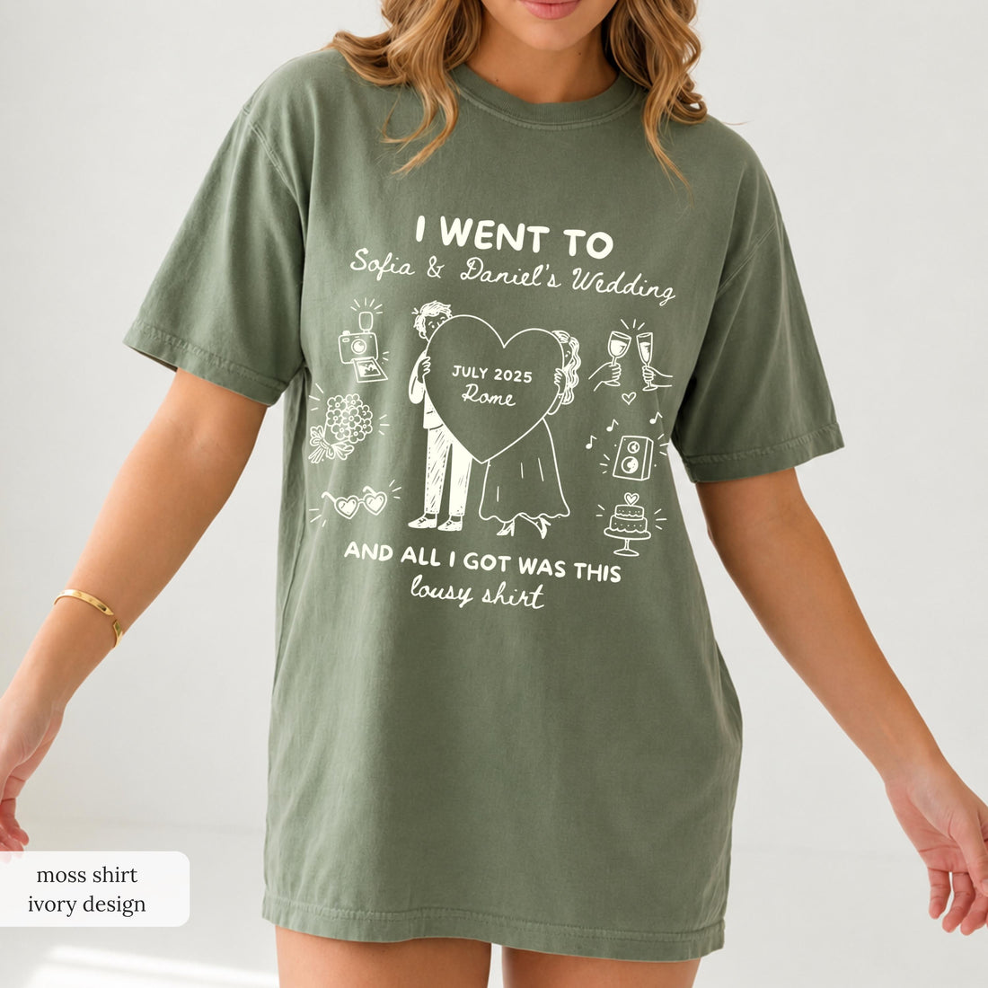 Custom Wedding Shirt, Funny I Got Sauced Tee, Wedding Toss Favor