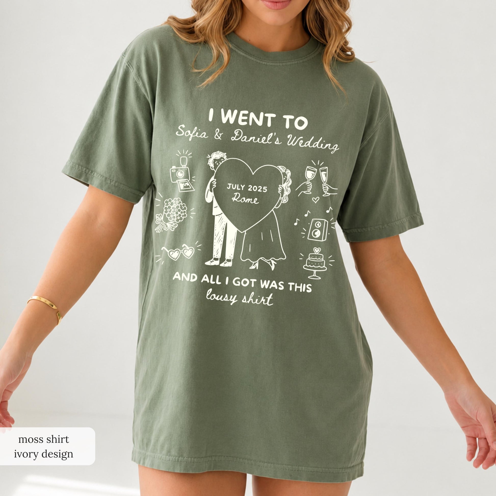 Custom Wedding Shirt, Funny I Got Sauced Tee, Wedding Toss Favor