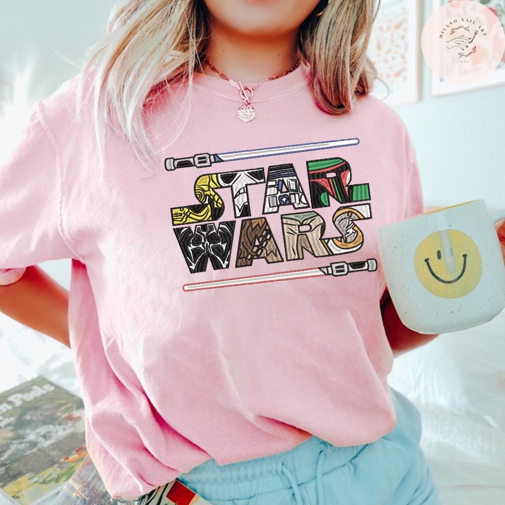 EMBROIDERED Retro Star Wars TShirt Sweatshirt Hoodie, Disney Star Wars Shirt, Galaxy's Edge Shirt, WDW Disney Trip Shirt, Disneyland Shirt