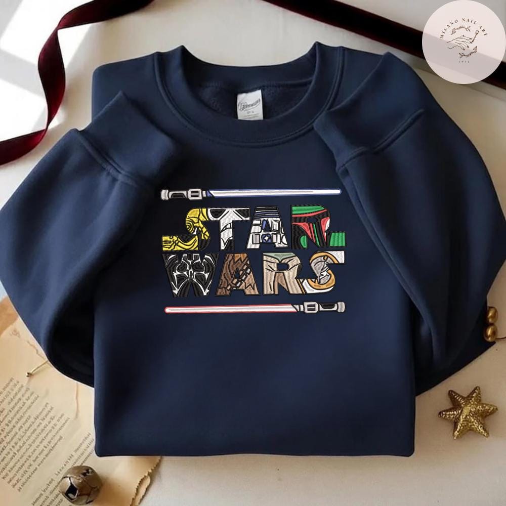 EMBROIDERED Retro Star Wars TShirt Sweatshirt Hoodie, Disney Star Wars Shirt, Galaxy's Edge Shirt, WDW Disney Trip Shirt, Disneyland Shirt