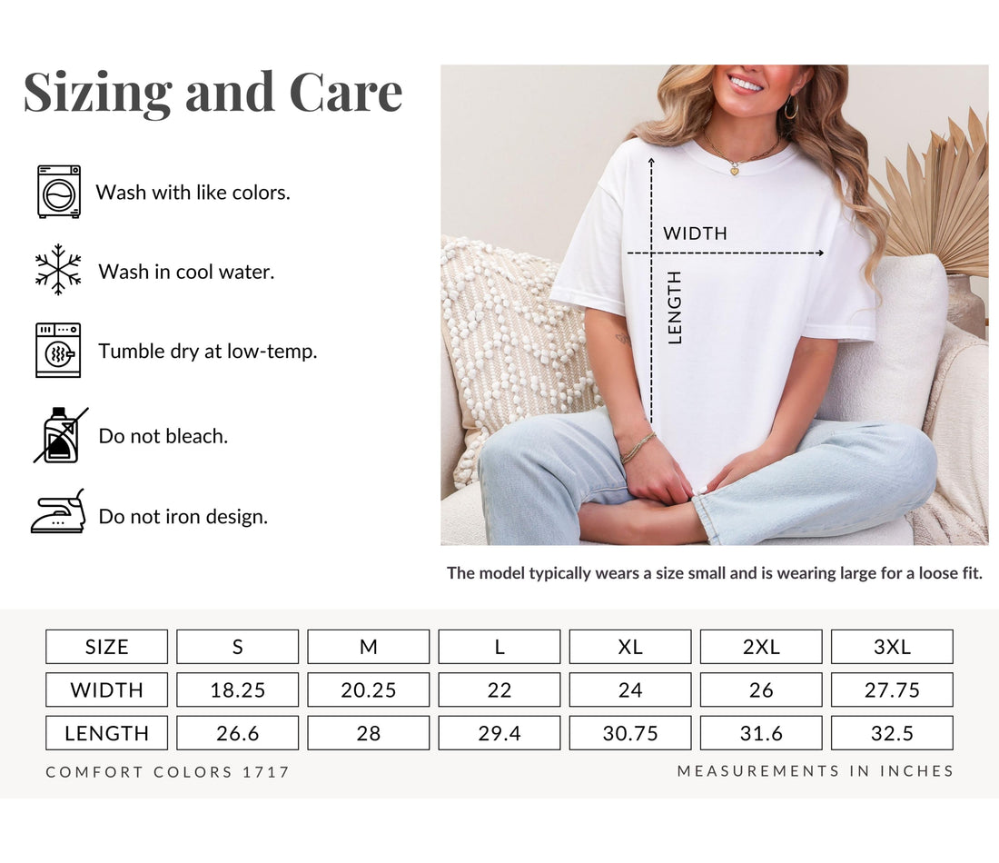 Bee & Ladybug Campfire Shirt | Embroidered Comfort Colors Tee | Cottagecore Gift