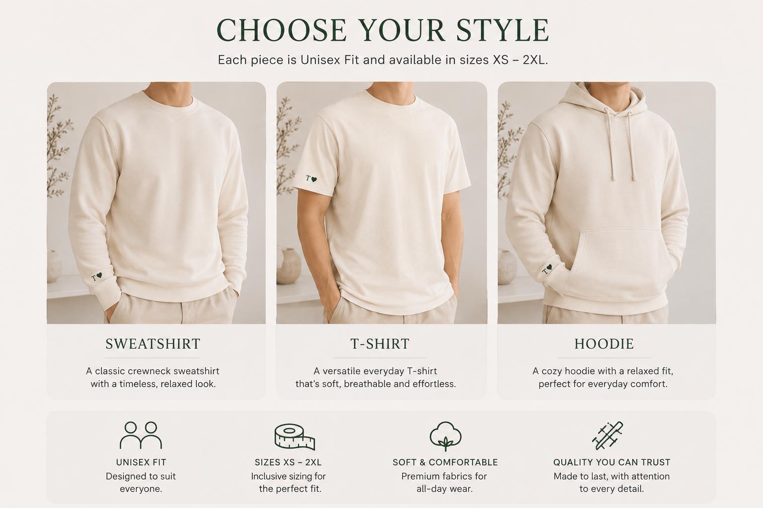 Custom Embroidery Initial Heart sleeve Hoodie, Personalized Valentines Sweatshirt, Embroidered Couples Outfit