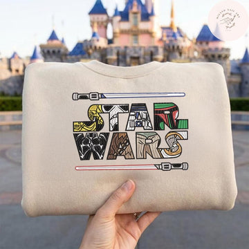 EMBROIDERED Retro Star Wars TShirt Sweatshirt Hoodie, Disney Star Wars Shirt, Galaxy's Edge Shirt, WDW Disney Trip Shirt, Disneyland Shirt